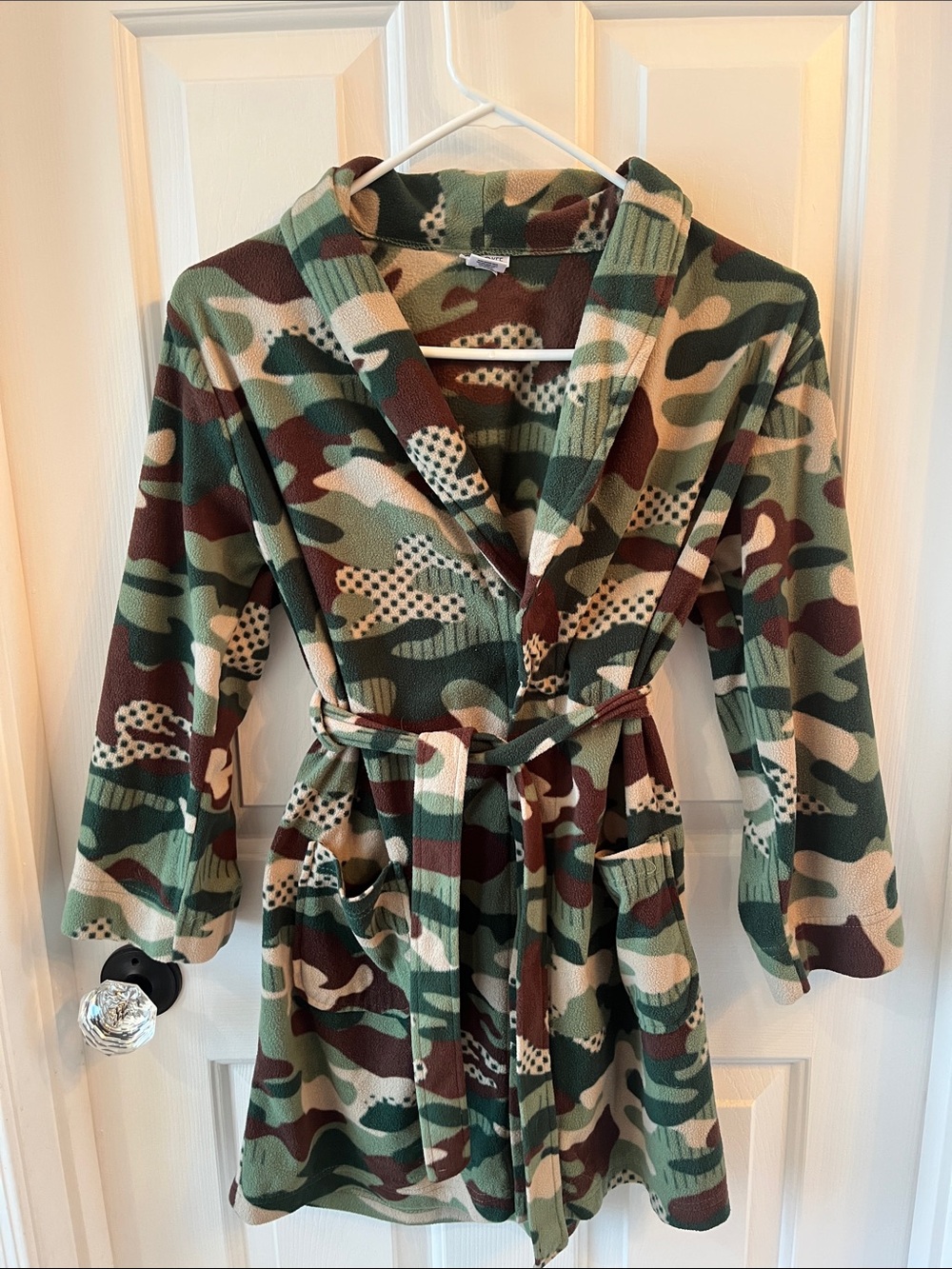 Cherokee Kids Fleece Camo Robe